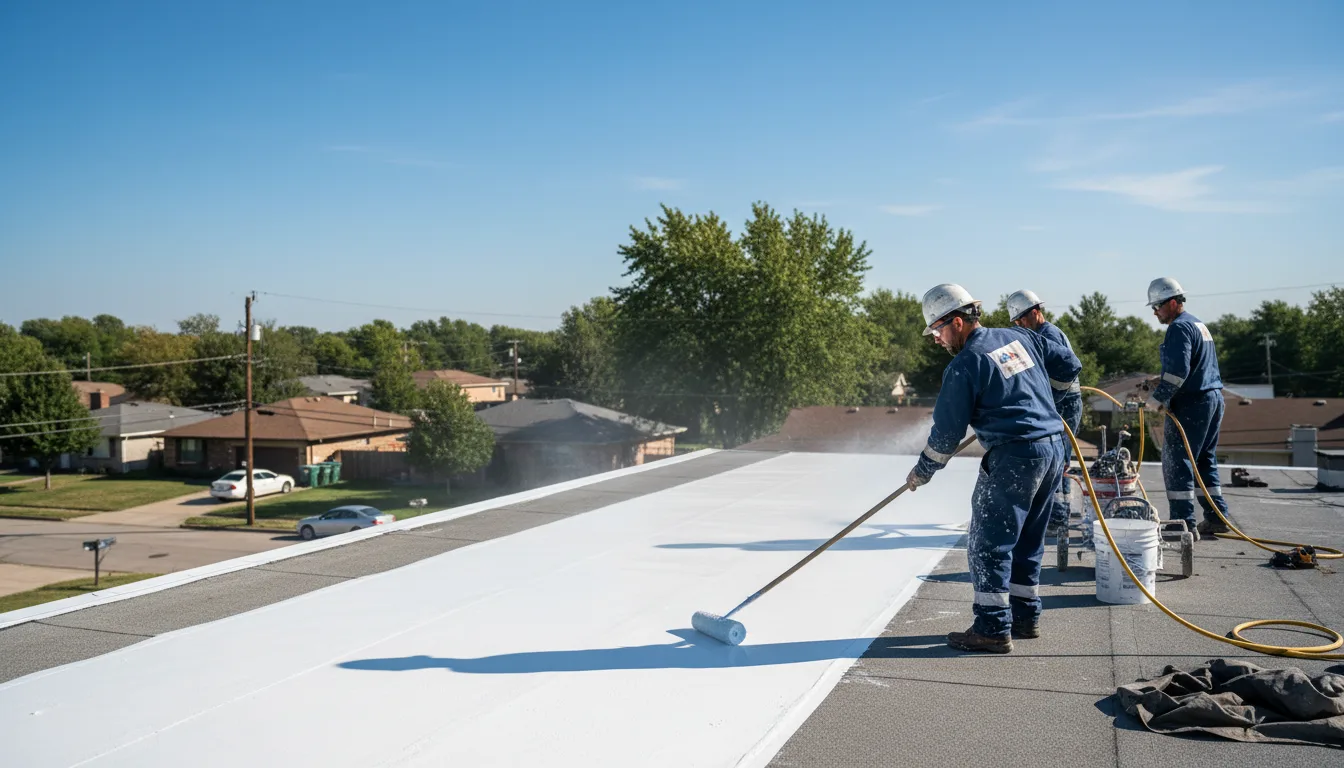 Commercial roof coating in Isle, MN near me